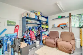 Multi-purpose room off the deck