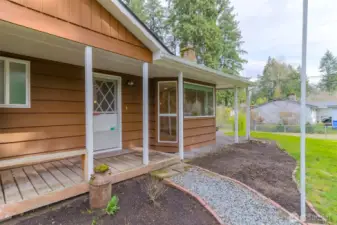 Covered front porch for all your HGTV decorating ideas!