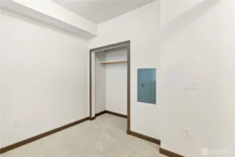 Bedroom area closet