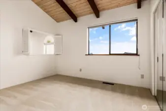 Second bedroom with views of the bay