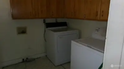 Laundry Room attached to kitchen