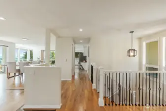 Open floor plan has great natural light. Note there is an additional powder room on this floor.