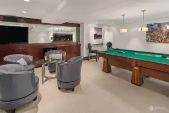 Game Room in Finished Basement