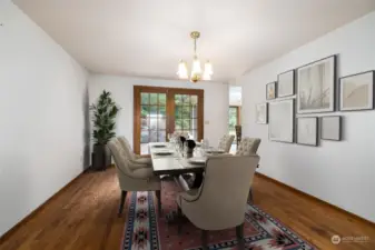 Virtually Staged Dining Room