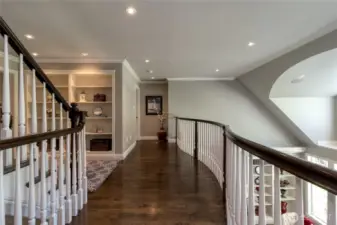 Landing on the Second Floor open to the Living Room