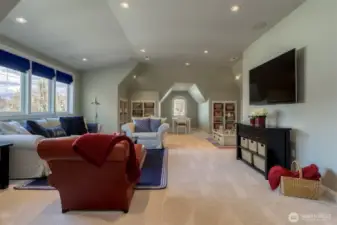Generous Recreation or Media Room on the Second Floor