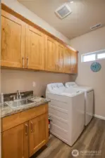 Laundry/utility room completes the first floor.