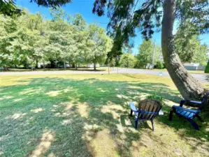 Having a nice corner lot feels like more space.
