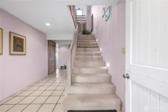 Stairway to third floor