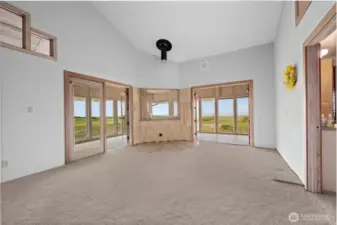 Third floor primary bedroom w/ ocean view