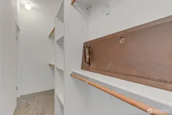 Walk through Primary closet