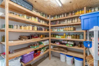 Storage inside shop