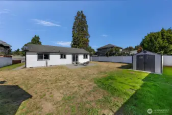 Large backyard to enjoy the PNW lifestyle