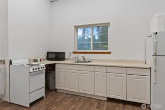 Kitchen right off ballroom