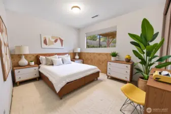 Bed 4/5 is on main level (virtually staged).