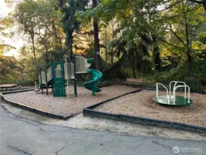 Just of part of this private HOA park located about 2 blocks away. There are more benches, a swing set, trails, and more!