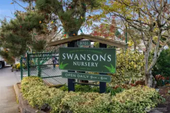 Swanson's Nursery...folks drive from all over Seattle to visit and its in your back yard. How lucky!