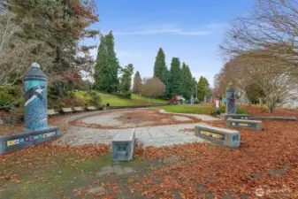 Soundview Park wading pool (eventually has water!).