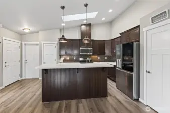 Front Door - Garage Entry & Coat Closet