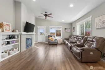 Lots of Space in the Living Room - Gas Fireplace