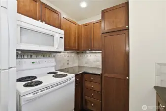 Kitchen microwave & stove