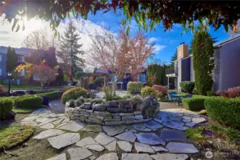courtyard of condo
