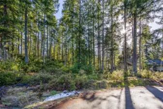 Quiet cul de sac has new or newer homes.