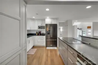 Stunning kitchen sparkles with large serving island - ideal for entertaining