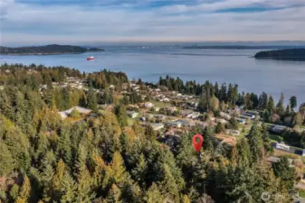 Aerial Views to the North and looking towards Seattle