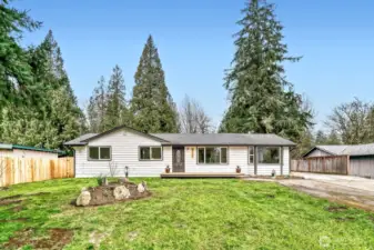 This updated 1,630-sqft rambler offers 4 bed, 1.75 bth with primary suite, including a 480-sqft DADU.  Lake Kathleen neighborhood.