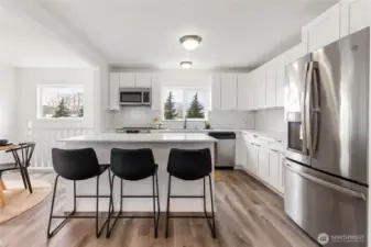 Kitchen with eating space