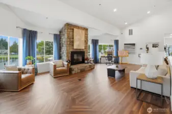 Stunning interior of Clubhouse. Also includes a kitchen, entertaining area, game room, fitness center, and much more