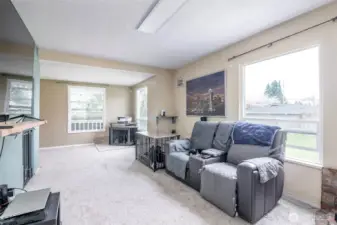 Very light and bright living room.