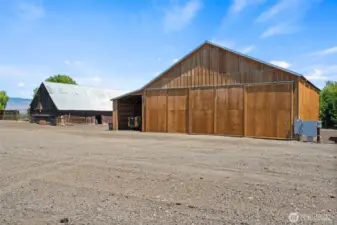 Hay barn and historic barn (used for equipment/hay storage currently)