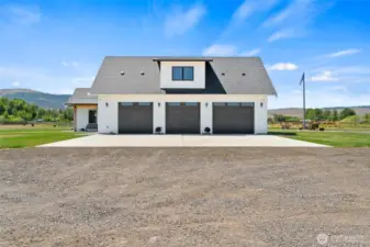 3 Car attached garage with Bonus room above