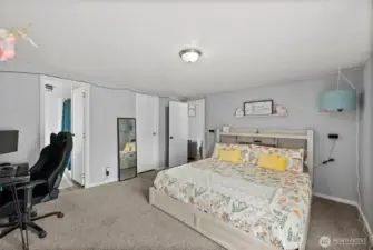 A Primary Retreat! This Room is BIG! King Size Bed & More Fits Comfortably Here!