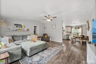 Easy Care Flooring Extends Through the Main!