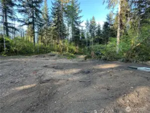 Additional view of building site.