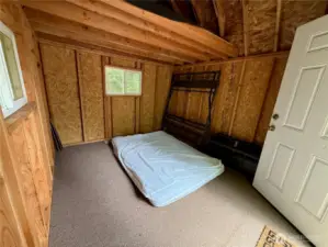 Secondary Sleeping Cabin - bunk bed frame and full size futon matress