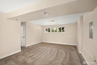 Great room (rec-room) for fun activities or just a cozy place to relax.