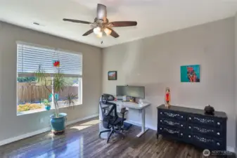 Office on main level with Barn Doors for entry