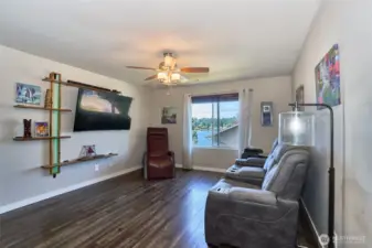 Loft Area with view of the lake