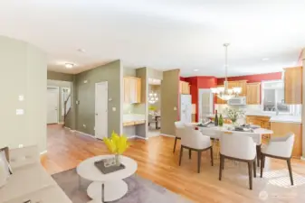 Family Room/Nook (virtually Staged)