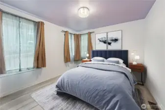 Second bedroom virtually staged.