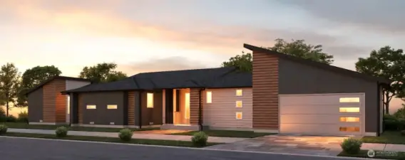 This is a digital render of the home and is AI upscaled.