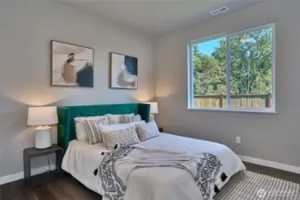 This photo is of the model home.