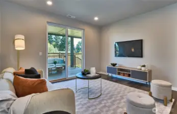 This photo is of the model home.