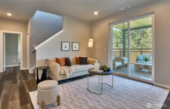 This photo is of the model home.