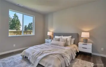 This photo is of the model home.