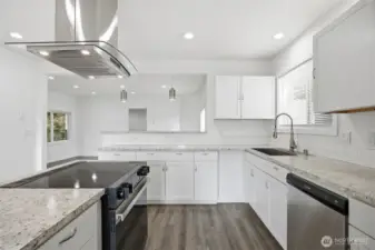 Kitchen with almost all new appliances.